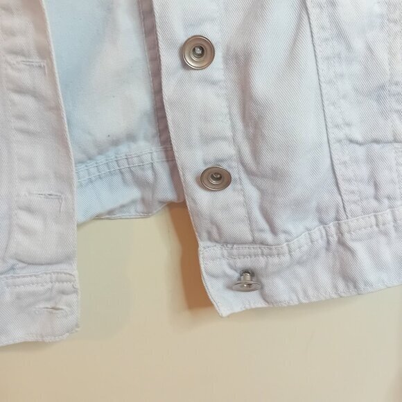 Y2K Women's Bongo Jeans Ombre Light Wash Jean Jacket Spring Fall Size Medium - Picture 10 of 15